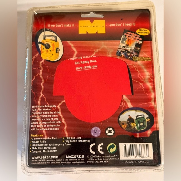Maximo Concepts Weather Band Radio Emergency Power Generator New In Box - Picture 6 of 8